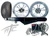 240 FAT TIRE KIT CHROME KILO WHEELS BLACK STEALTH ARM 2022-2026 SUZUKI HAYABUSA