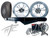 240 FAT TIRE KIT CHROME KILO WHEELS BLACK STEALTH ARM 06-11 KAWASAKI NINJA ZX-14