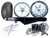 240 FAT TIRE KIT CHROME SPEED STAR WHEELS BLACK ARM 09-20 SUZUKI GSXR 1000