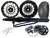 300 FATTIRE KIT BLACK CONTRAST MAYHEM WHEELS BLACK ARM 06-11 KAWASAKI NINJA ZX14
