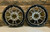 17" Front Drag Racing Wheels "ALTA GRADU" - Black Contrast Cut Finish - Set of 2