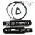 ZX10 BLACK SWINGARM EXTENSIONS & BRAKE LINE 3-9" OVER 12-21 KAWASAKI NINJA ZX10R