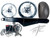 240 FAT TIRE KIT CHROME KANJI WHEELS BLACK STEALTH ARM 13-20 SUZUKI HAYABUSA ABS