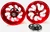 360 WILDER RED SHARK TOOTH WHEELS 08-20 SUZUKI GSXR 600 750