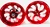 360 WILDER RED SHARK TOOTH WHEELS 12-22 KAWASAKI NINJA ZX-14R