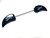 ZX-14 BLACK CONTRAST CUT ZX ENGRAVED FRONT AXLE WINGS 06-11 KAWASAKI NINJA ZX-14