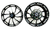 240 FAT TIRE KIT BLACK CONTRAST INFERNO WHEELS BLACK ARM 22-24 SUZUKI HAYABUSA