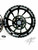 240 FAT TIRE KIT BLACK CONTRAST INFERNO WHEELS BLACK ARM 22-24 SUZUKI HAYABUSA