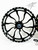 240 FAT TIRE KIT BLACK CONTRAST INFERNO WHEELS BLACK ARM 22-24 SUZUKI HAYABUSA