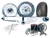240 FAT TIRE KIT CHROME ICE WHEELS CHROME STEALTH ARM 2009-2014 YAMAHA YZF R1