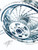 240 FAT TIRE KIT CHROME ICE WHEELS BLACK STEALTH ARM 2022-2024 SUZUKI HAYABUSA