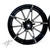 240 FAT TIRE KIT BLACK CONTRAST EMPIRE WHEELS CHROME ARM 13-20 SUZUKI HAYABUSA