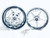 240 FAT TIRE KIT CHROME SPEED STAR WHEELS BLACK STEALTH 99-07 SUZUKI HAYABUSA