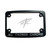 ALL THINGS CHROME BLACK CONTRAST LICENSE PLATE FRAME 06-11 KAWASAKI NINJA ZX-14