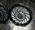 17" Front Drag Racing Wheels "MAYHEM" - Black Contrast Cut Finish - Set of 2