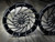 15" Front Drag Racing Wheels - "MAYHEM" - Black Contrast Cut - Set of 2