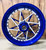 330 FAT TIRE KIT BLUE-WHITE-BLACK SWITCHBACKS CHROME ARM 99-07 SUZUKI HAYABUSA