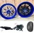 330 FAT TIRE KIT BLUE-WHITE-BLACK SWITCHBACKS BLACK ARM 99-07 SUZUKI HAYABUSA