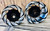 360 BLACK CONTRAST CUT "NINA" WHEELS 01-05 SUZUKI GSXR 600 750