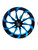HAYABUSA 240 FAT TIRE KIT BLACK AND BLUE TORNADO WHEELS 08-12 SUZUKI HAYABUSA