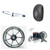 HAYABUSA 360 CHROME FAT TIRE KIT CHROME REPLICA WHEEL 22-24 SUZUKI HAYABUSA