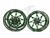 330 FAT TIRE KIT CHROME & GREEN SWITCHBACK BLACK ARM 06-11 KAWASAKI NINJA ZX-14