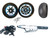 240 FAT TIRE KIT BLACK & BLUE SWITCHBACK CHROME ARM 06-07 SUZUKI GSXR 600 750