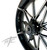 240 FAT TIRE KIT BLACK CONTRAST EMPIRE WHEEL BLACK ARM 08-12 SUZUKI HAYABUSA