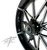 240 FAT TIRE KIT BLACK CONTRAST EMPIRE WHEEL BLACK ARM 08-20 SUZUKI GSXR 600 750
