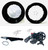 240 FAT TIRE KIT BLACK EVERCLEAR WHEELS BLACK SWINGARM 06-20 KAWASAKI NINJA 14