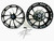 240 FAT TIRE KIT BLACK CONTRAST INFERNO WHEELS CHROME 06-11 KAWASAKI NINJA ZX-14