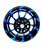 NINJA 240 FAT TIRE KIT BLACK AND BLUE TORNADO WHEELS 00-05 KAWASAKI NINJA ZX-12