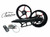 NINJA 330 FAT TIRE KIT BLACK & ORANGE JEDI WHEELS 12-20 KAWASAKI NINJA ZX-14R