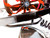 ZX 330 FAT TIRE KIT BLACK AND RED TORNADO WHEELS 2004-2010 KAWASAKI NINJA ZX-10R
