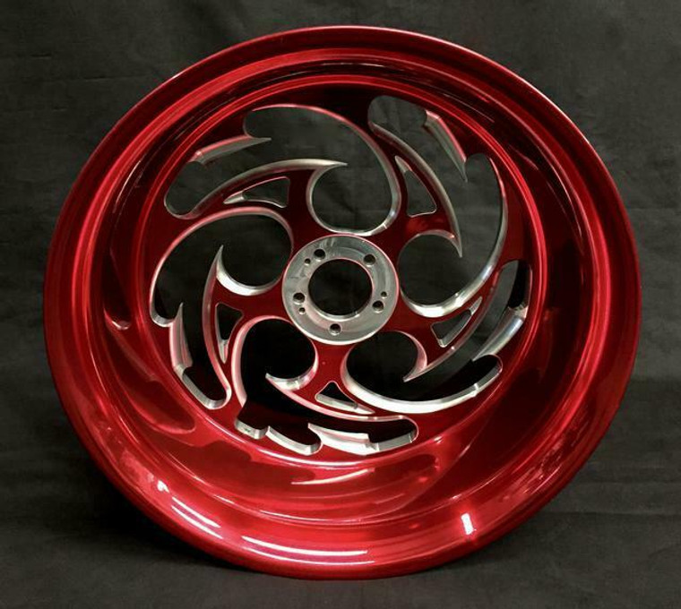 GSXR 600 750 CANDY RED STOCK SIZE SHREDDER WHEELS 2008-2020 SUZUKI GSXR 600 750
