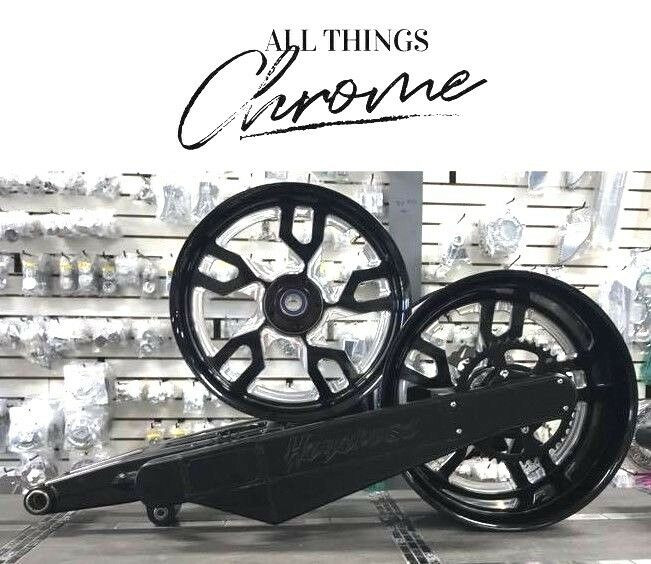 HAYABUSA 300 FAT TIRE KIT BLACK CONTRAST WARLOCK WHEELS 08-20 SUZUKI HAYABUSA