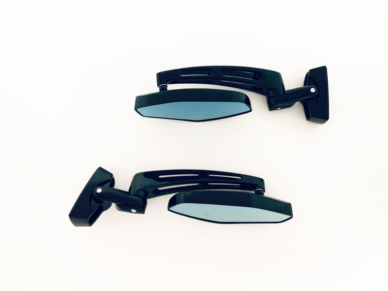 ZX14 BLACK MIRRORS W/ MIRROR BASES 2006-2011 KAWASAKI NINJA