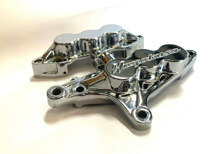 CHROME ENGRAVED FRONT/LEFT BRAKE CALIPER HOUSING ONLY 99-07 SUZUKI