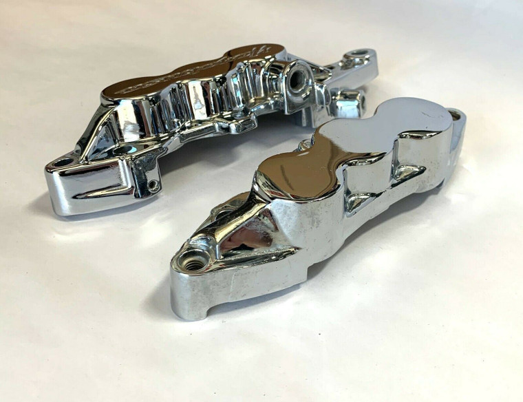 CHROME ENGRAVED FRONT/LEFT BRAKE CALIPER HOUSING ONLY 99-07 SUZUKI