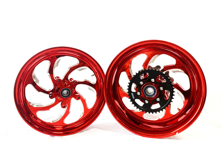 330 FAT TIRE CANDY RED CONTRAST SAMURAI WHEELS 12-20 KAWASAKI