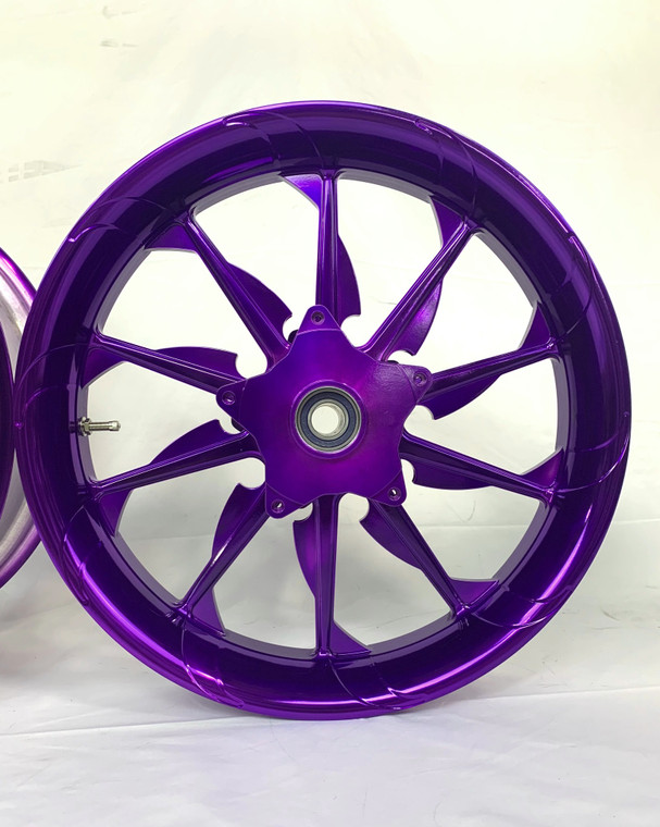360 FAT TIRE CANDY PURPLE TORNADO WHEELS 12-20 KAWASAKI NINJA ZX