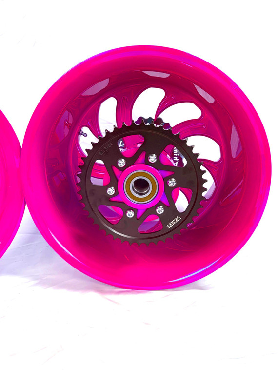 NINJA 240 FAT TIRE CANDY PINK SHARK TOOTH WHEELS 12-20 KAWASAKI