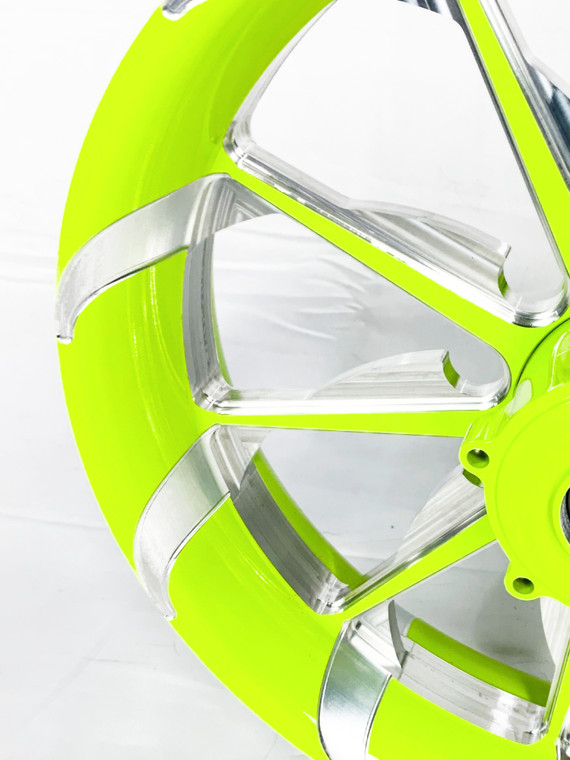 360 FAT TIRE NEON CONTRAST CUT TORNADO WHEELS 10-15 KAWASAKI