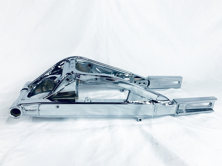 ZX10R CHROME STOCK WIDTH EXTENDED SWINGARM FOR 2004-2005 KAWASAKI