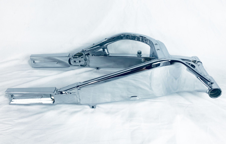 ZX10R CHROME STOCK WIDTH EXTENDED SWINGARM FOR 2004-2005 KAWASAKI