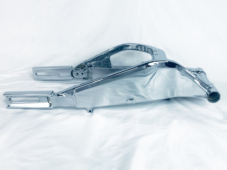 ZX10R CHROME STOCK WIDTH EXTENDED SWINGARM FOR 2004-2005 KAWASAKI