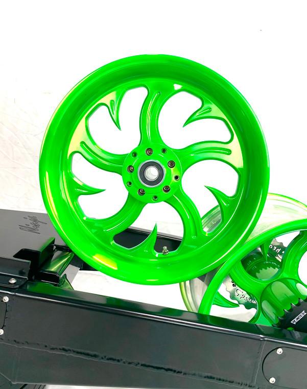 ZX14R 360 FAT TIRE KIT LIME GREEN SHARK TOOTH WHEELS 12-20