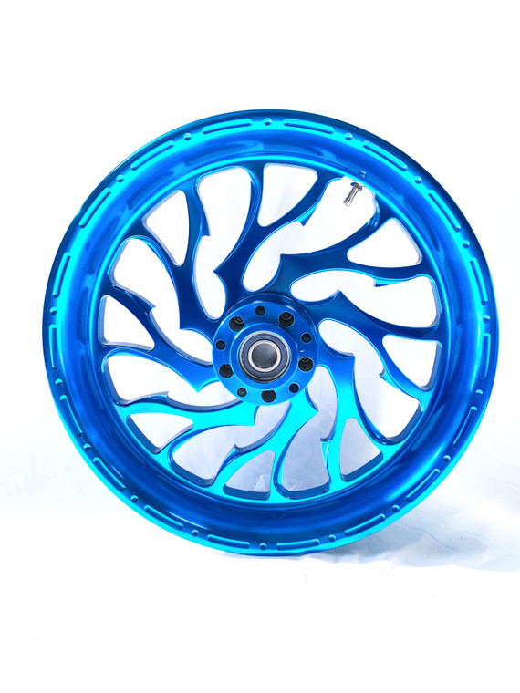 S‼️ 300 FAT TIRE CANDY BLUE HELLIAN WHEELS 06-11 KAWASAKI NINJA ZX-14