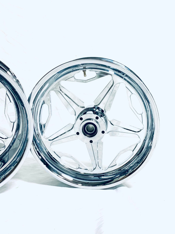 NINJA 240 FAT TIRE CHROME SPEED STAR WHEELS 2012-2020 KAWASAKI