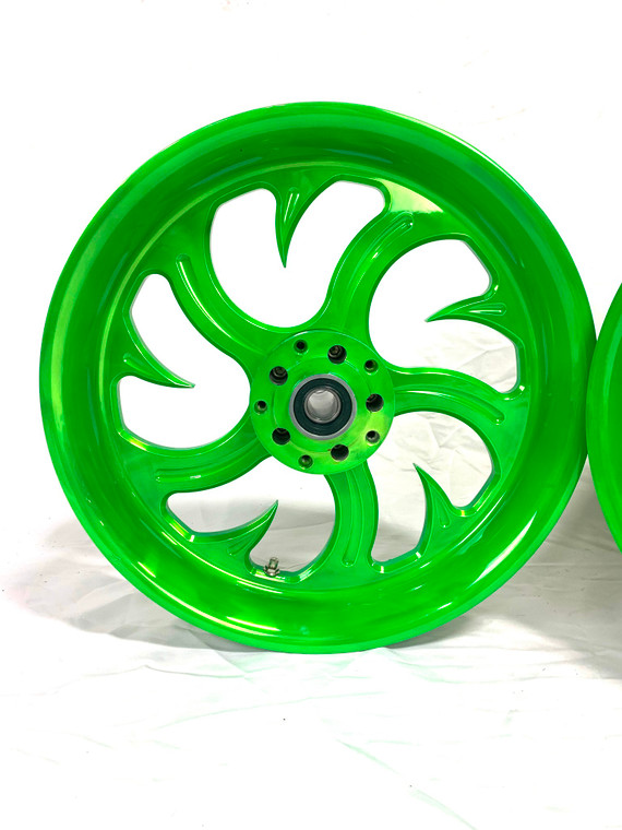 300 FAT TIRE LOLLYPOP LIME SHARK TOOTH WHEELS 2000-2005 KAWASAKI